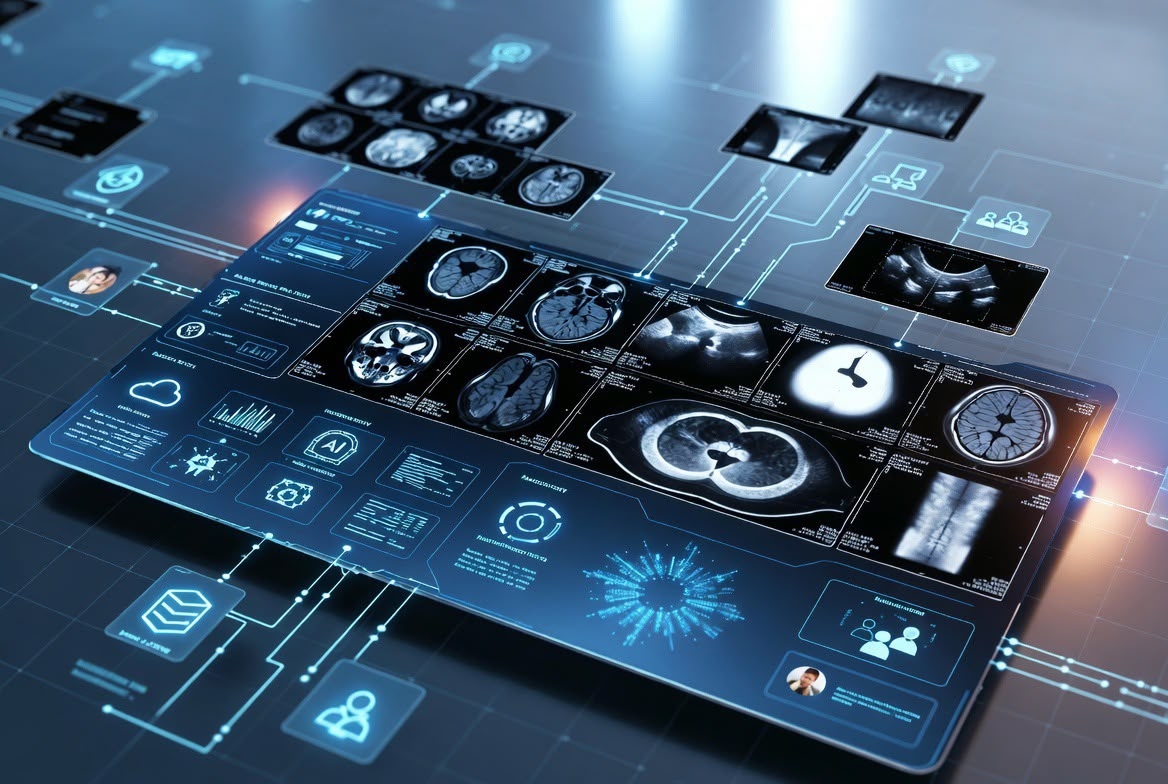 Advanced medical imaging analytics dashboard