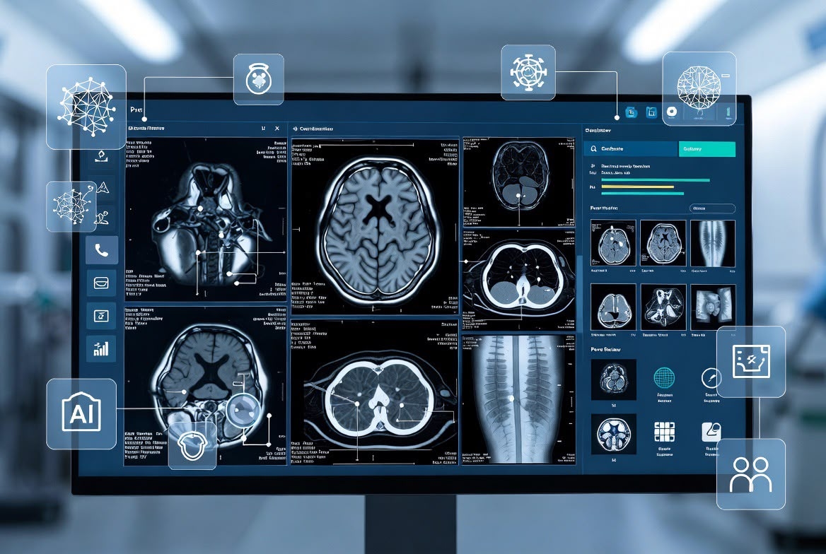 Enterprise imaging PACS diagnostic viewer
