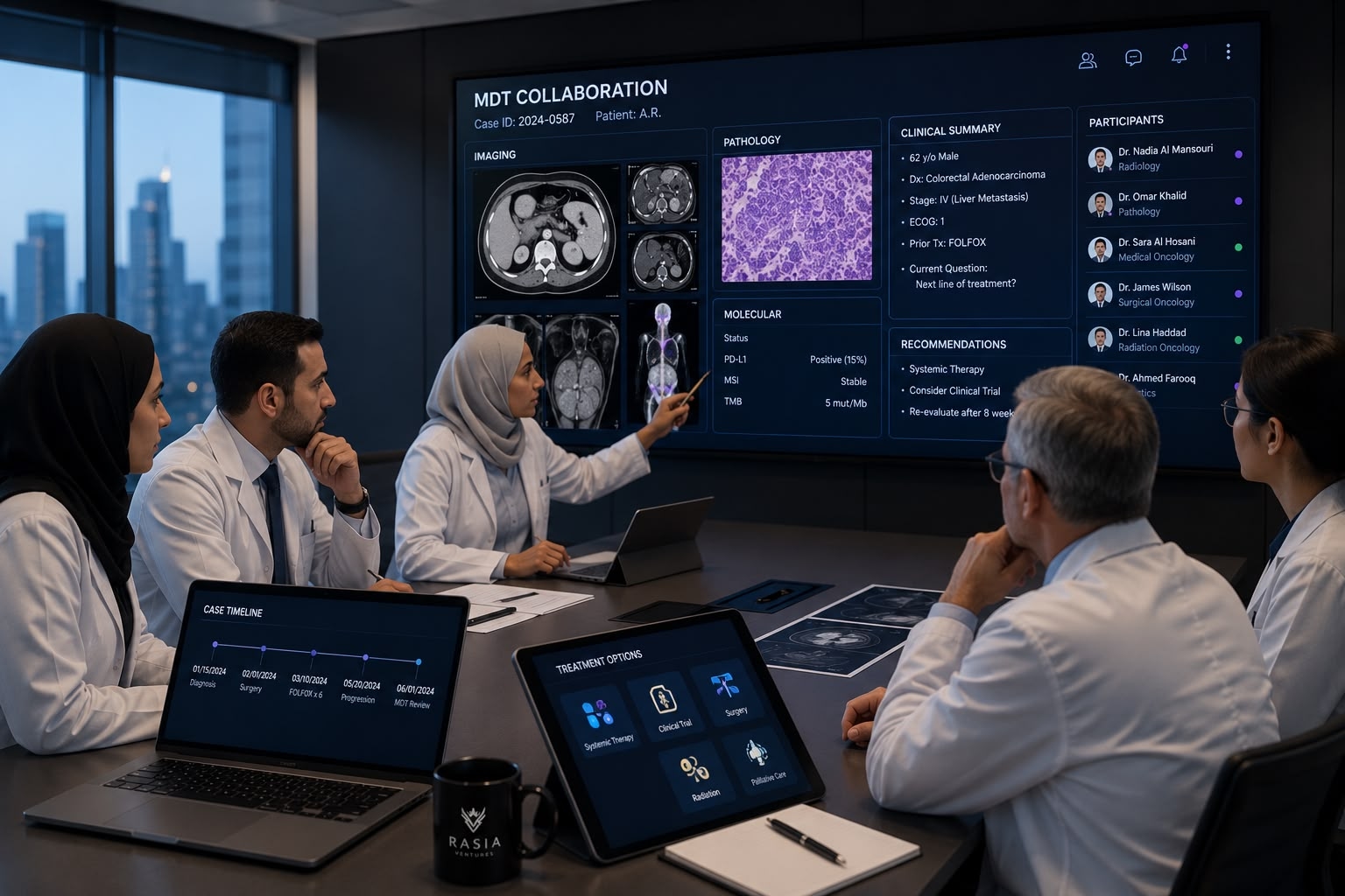 Multidisciplinary team collaboration meeting