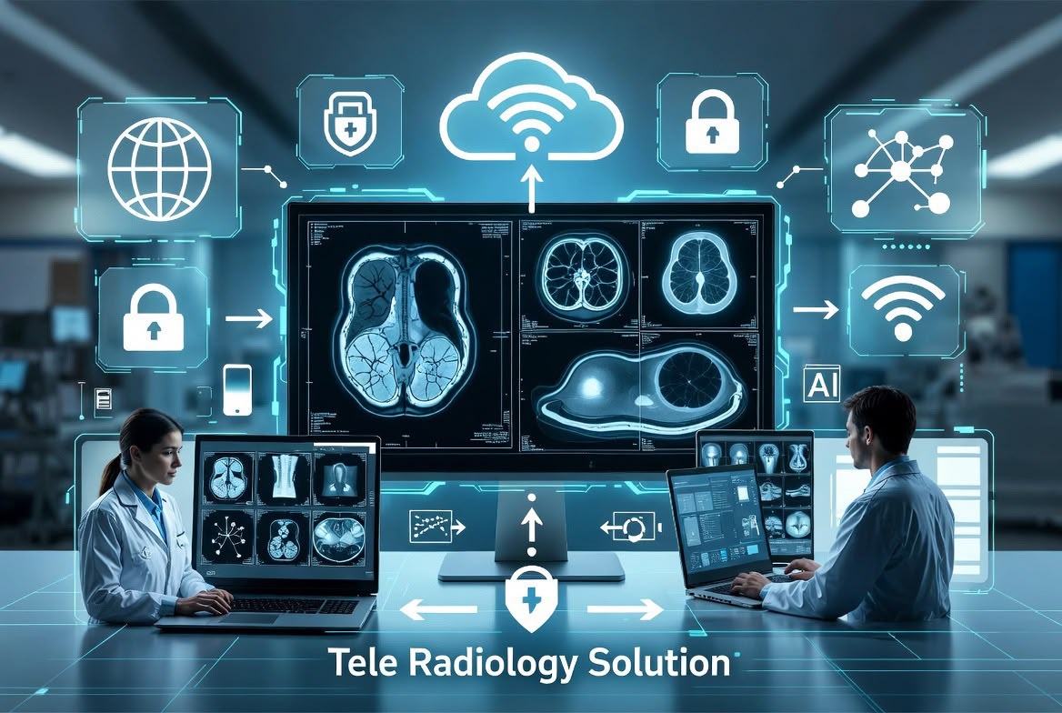 Teleradiology remote reporting solution